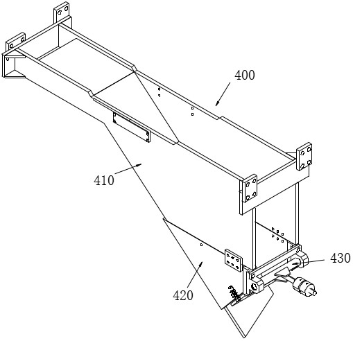 A kind of counterweight type blanking buffer device for extruder and counterweight control system