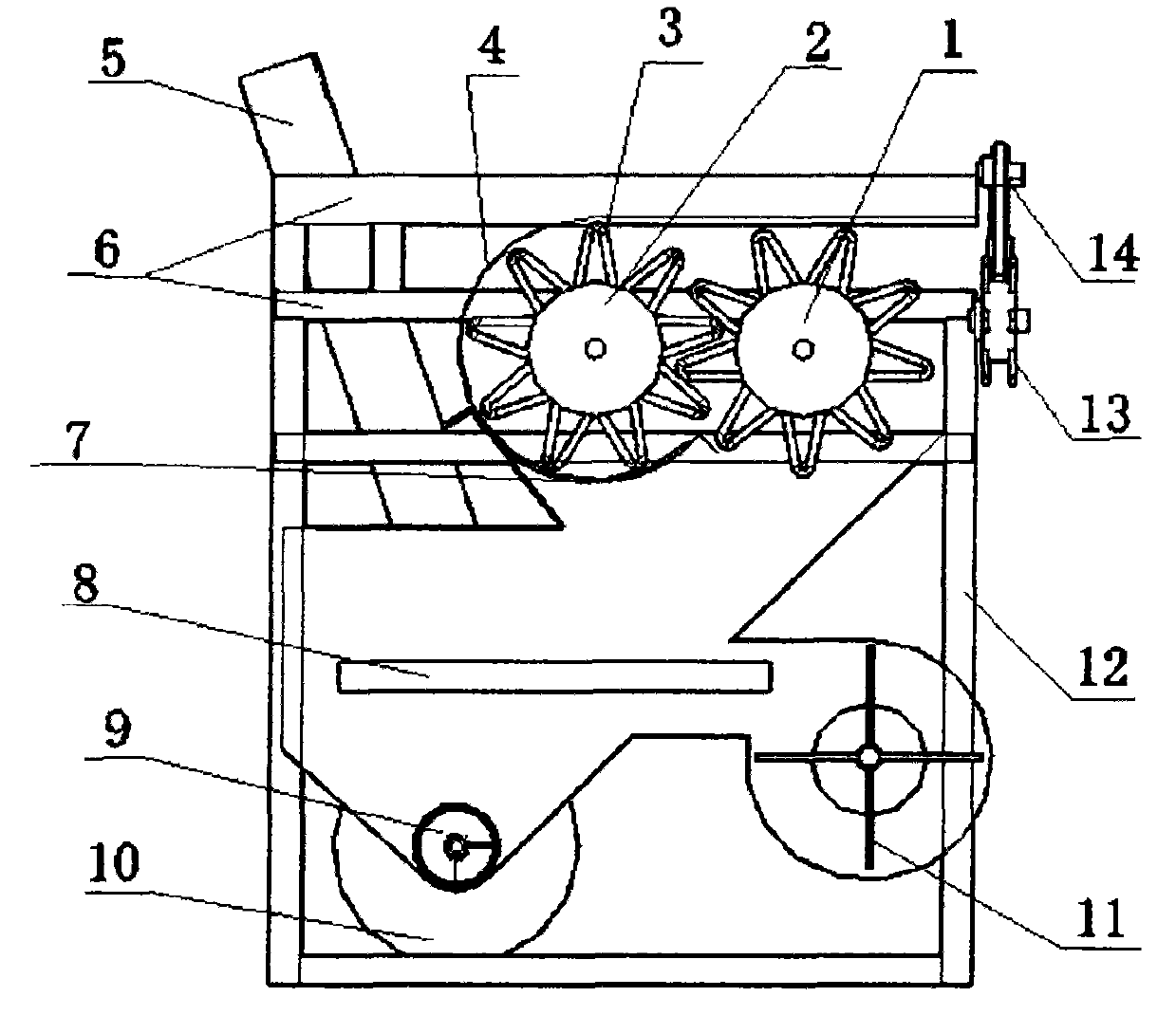 Module combined multifunctional threshing machine