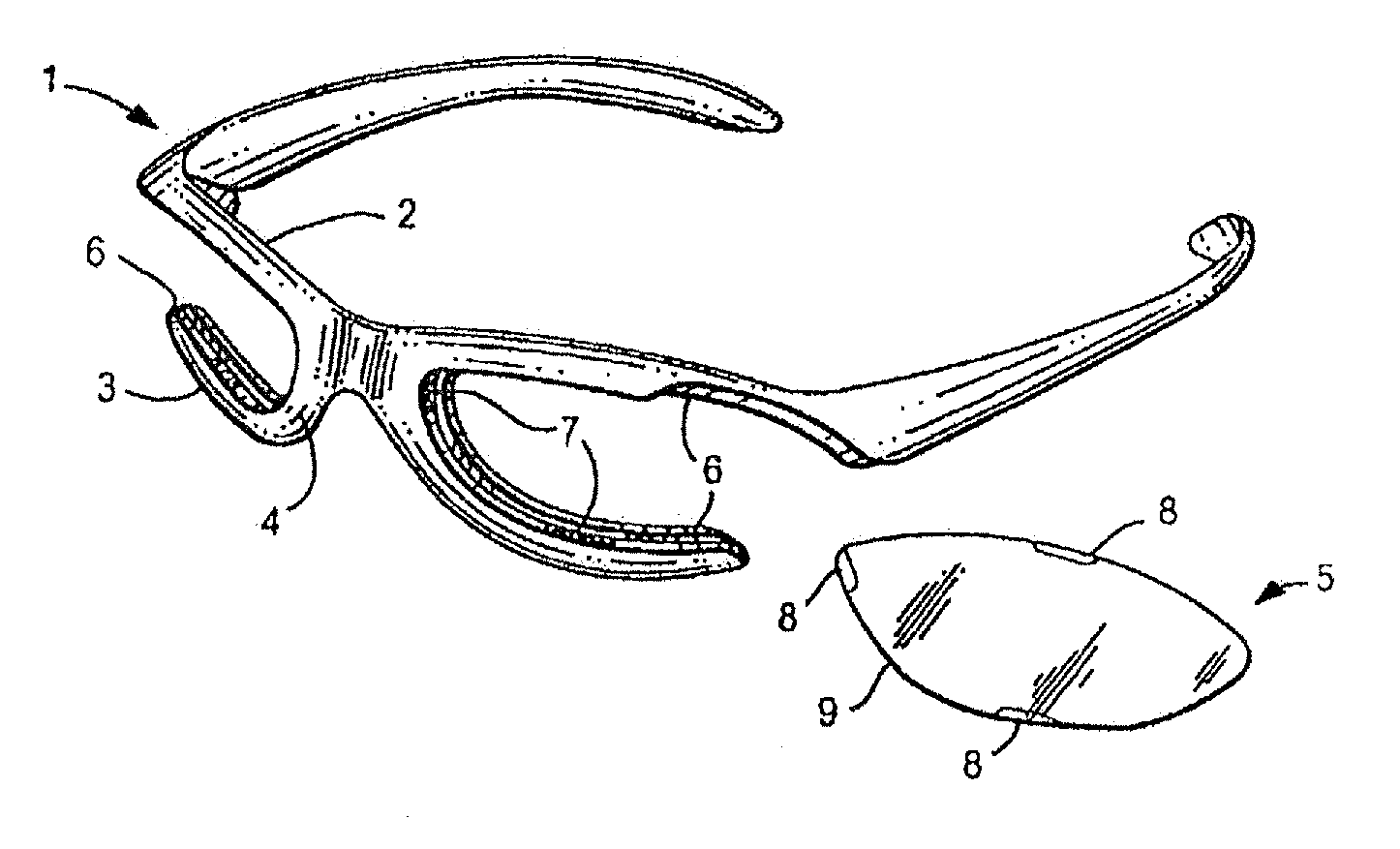 Eyewear frames with magnetic lens attachments