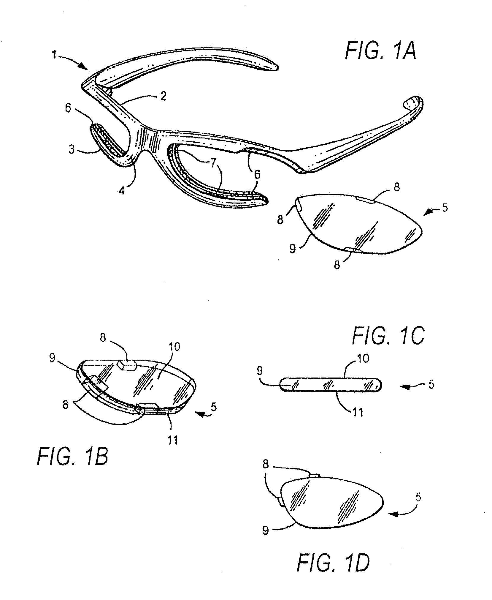 Eyewear frames with magnetic lens attachments