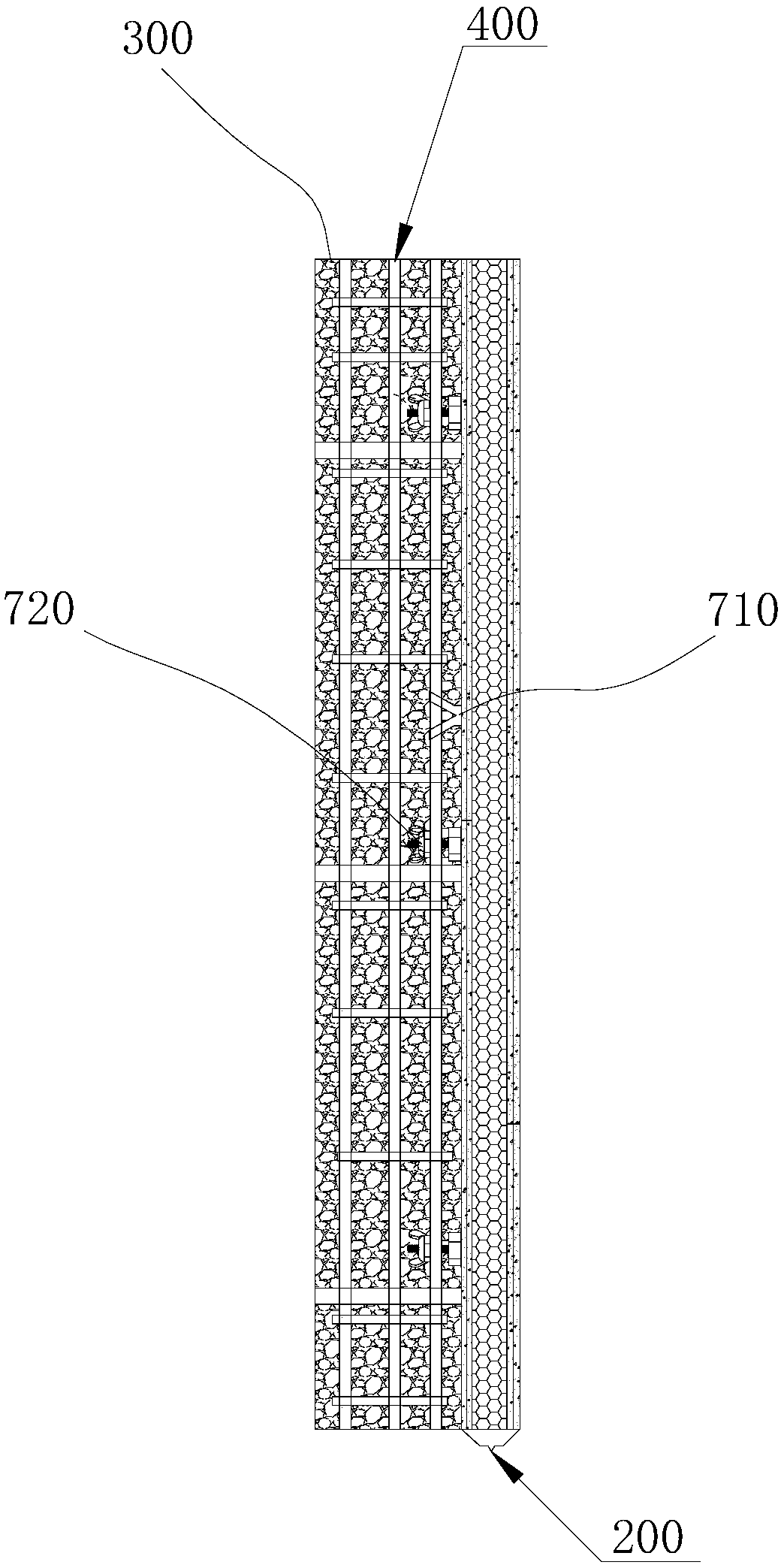 The external wall system and construction method of cast-in-place prefabricated non-disassembly integrally assembled thermal insulation external formwork