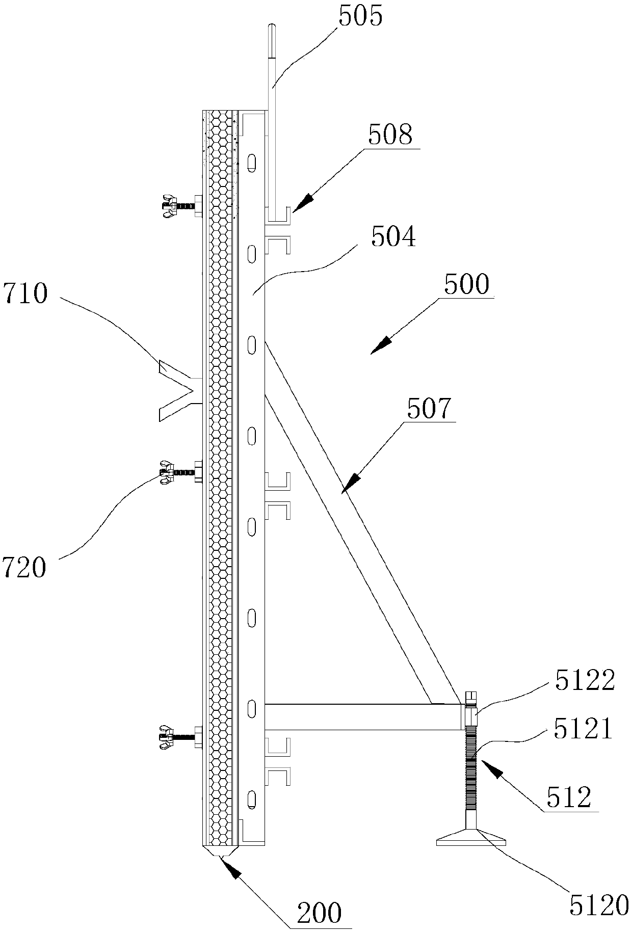 The external wall system and construction method of cast-in-place prefabricated non-disassembly integrally assembled thermal insulation external formwork