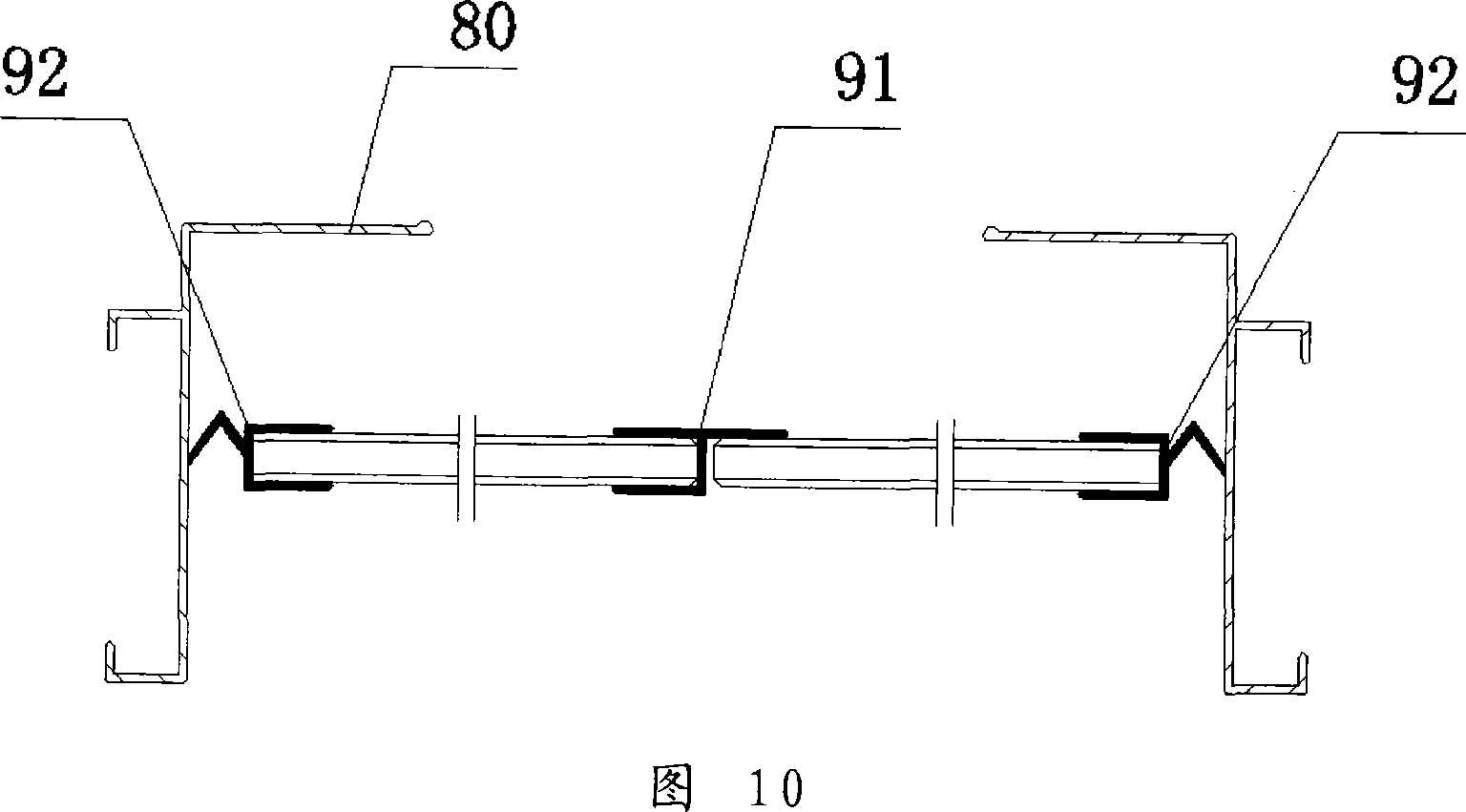 Folding non-frame balcony window