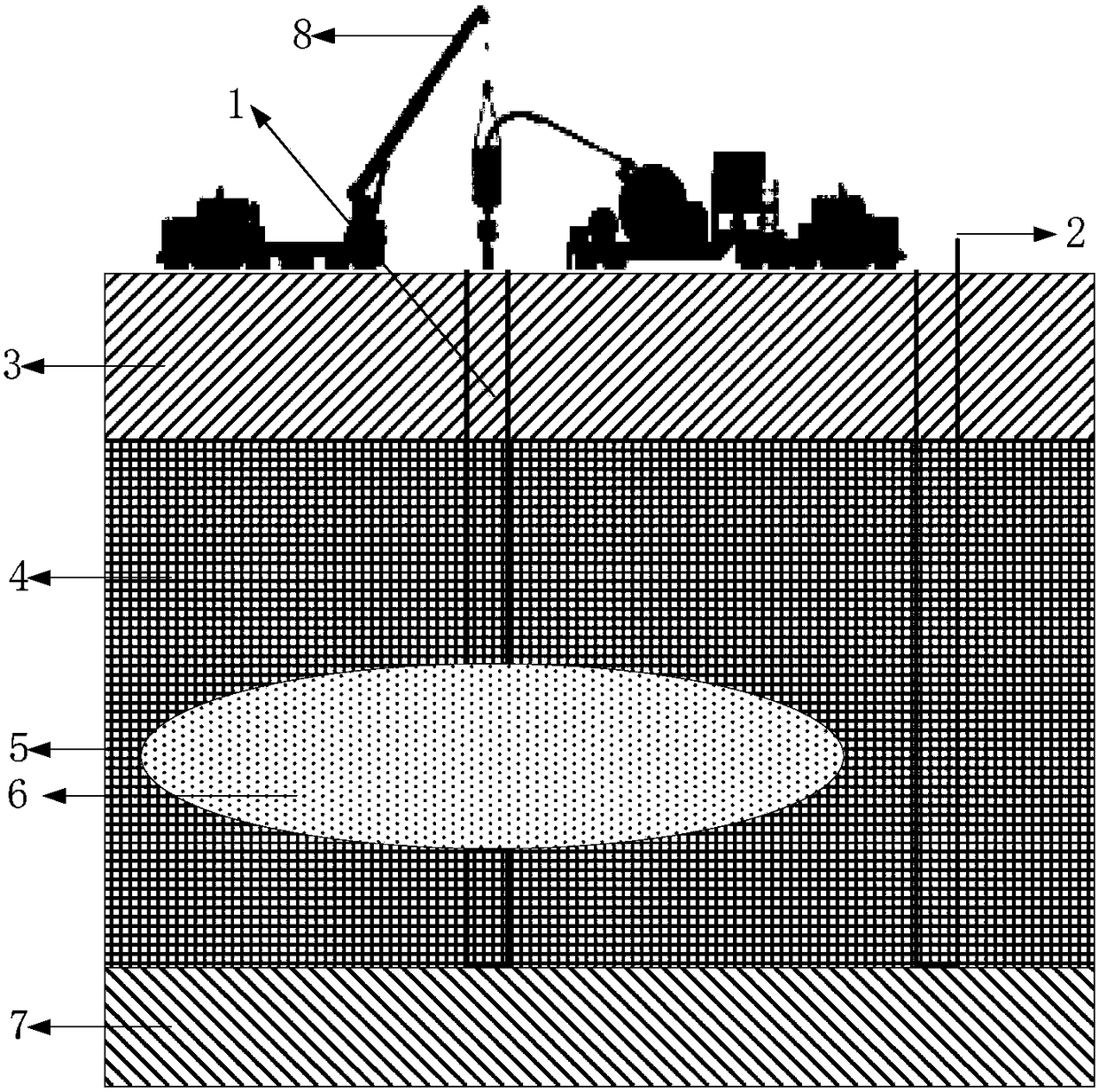 Method for in-situ exploitation of oil shale