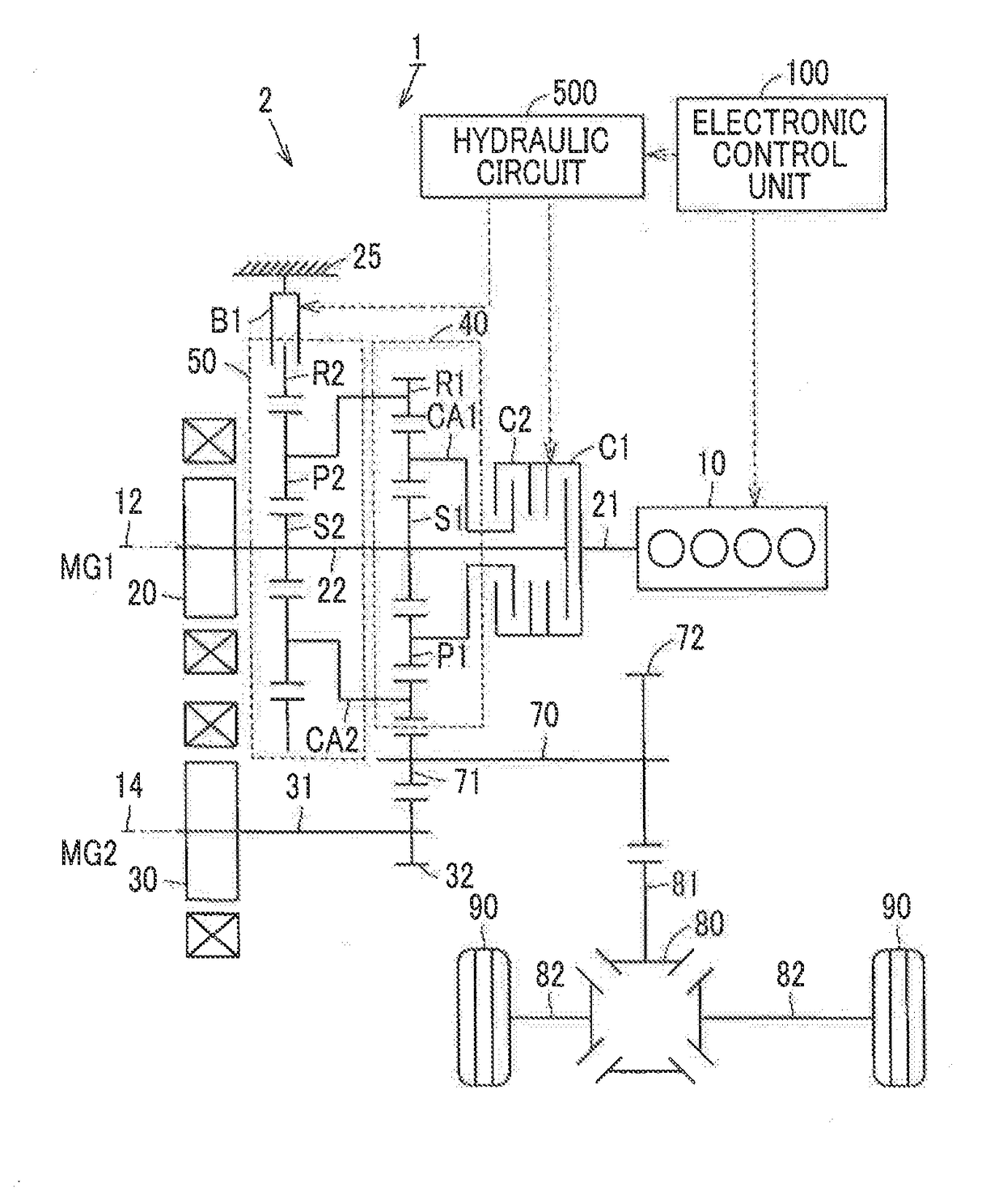 Control apparatus for hybrid vehicle and control method for hybrid vehicle