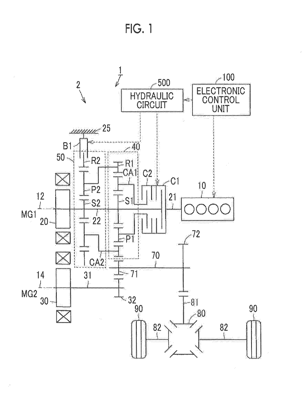 Control apparatus for hybrid vehicle and control method for hybrid vehicle