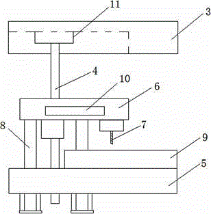 Continuous die processing method for processing sheet metal parts with threaded holes on the sides