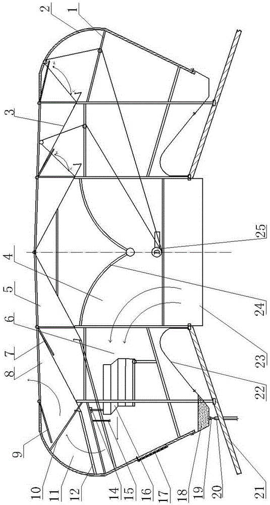 Roof natural-ventilation deduster