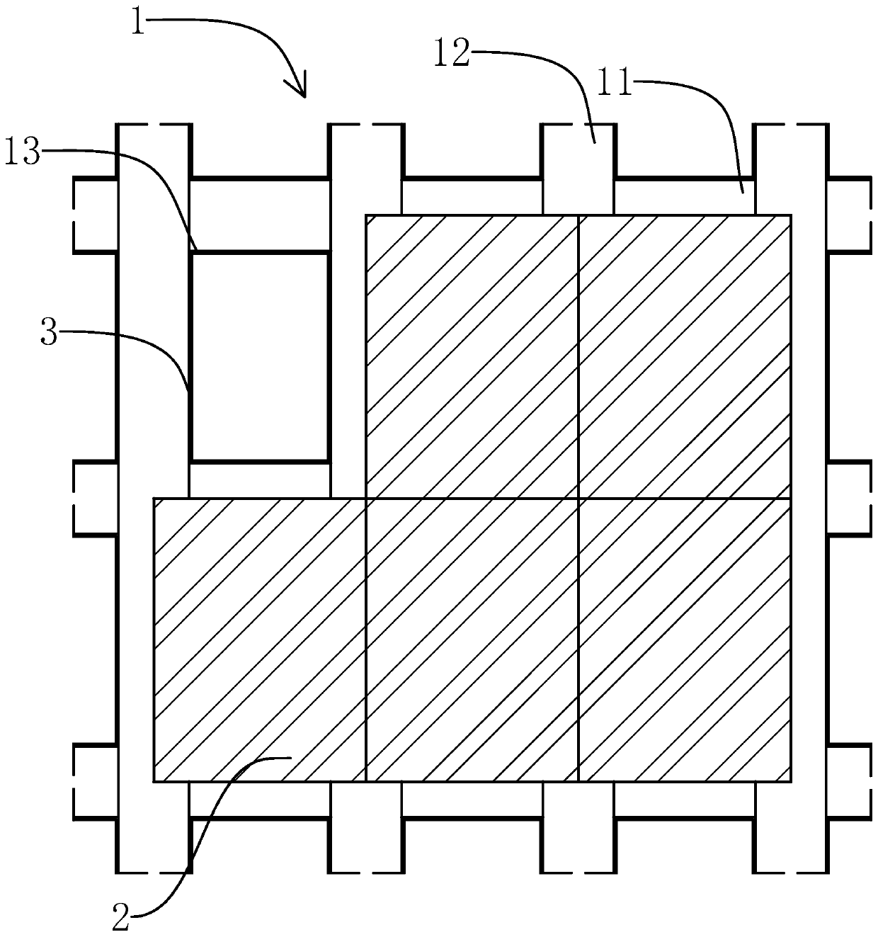 Anti-seismic hidden frame glass curtain wall structure and mounting and dismounting method