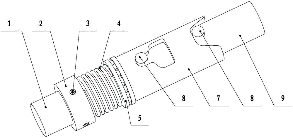 Torque adjustable overload prevention shaft transmission mechanism