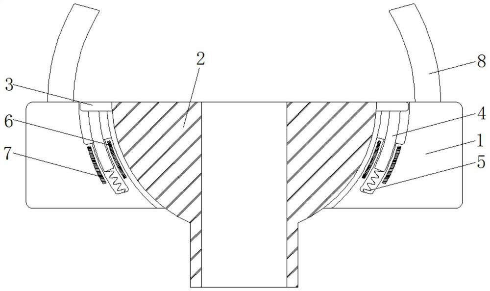 A magnetically controlled sprinkler fixing device based on the principle of capacitance change