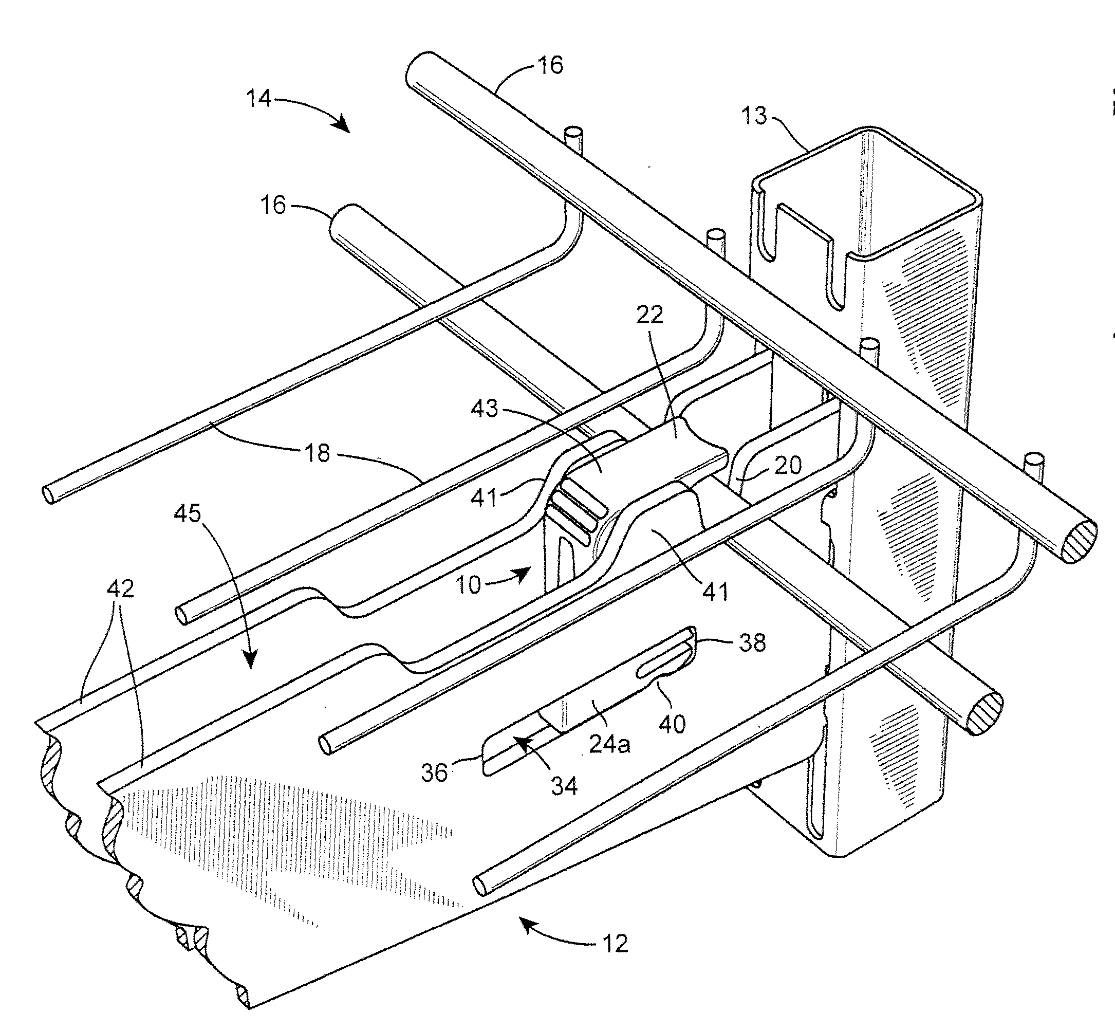 Shelf bracket lock