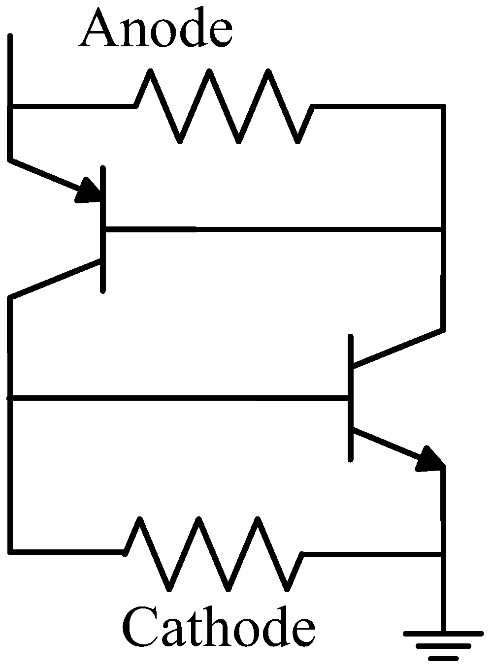 Schottky clamped SCR device for ESD protection