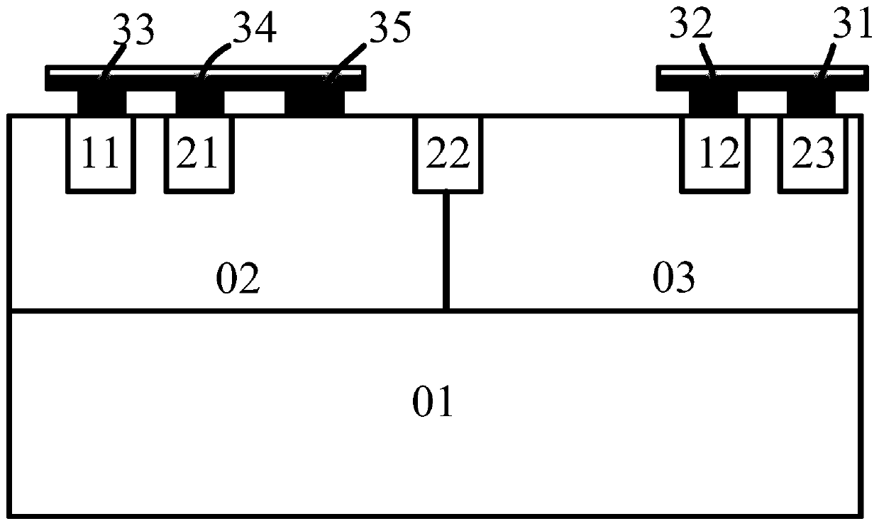 Schottky clamped SCR device for ESD protection