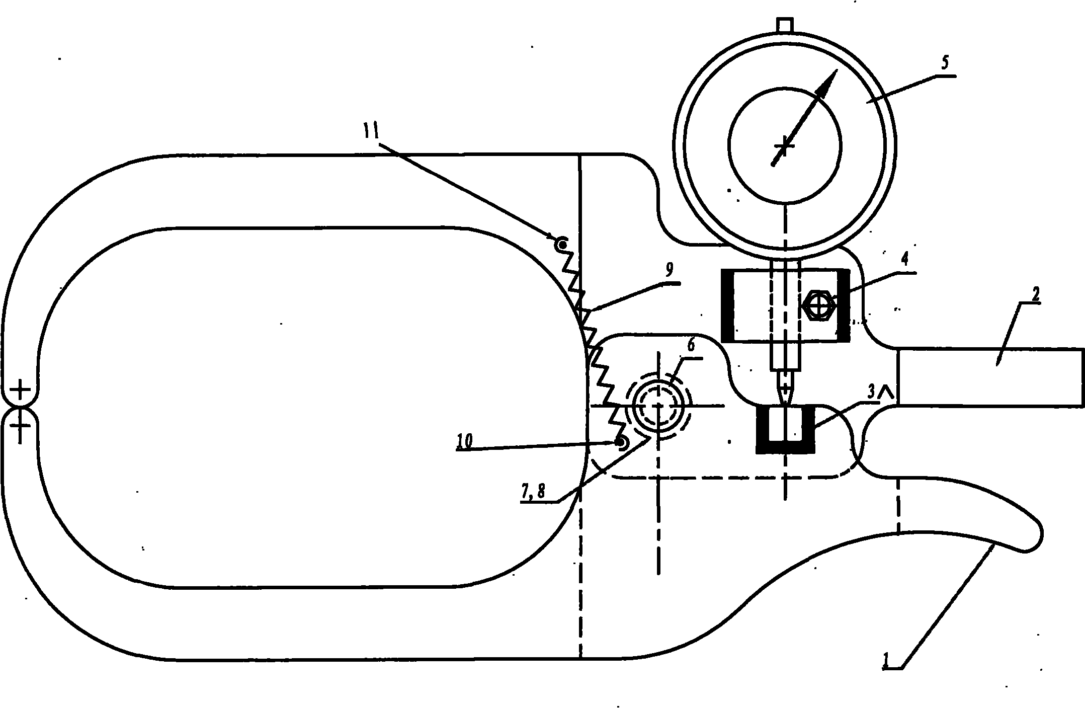 Wall thickness calipers for drum brake and hub