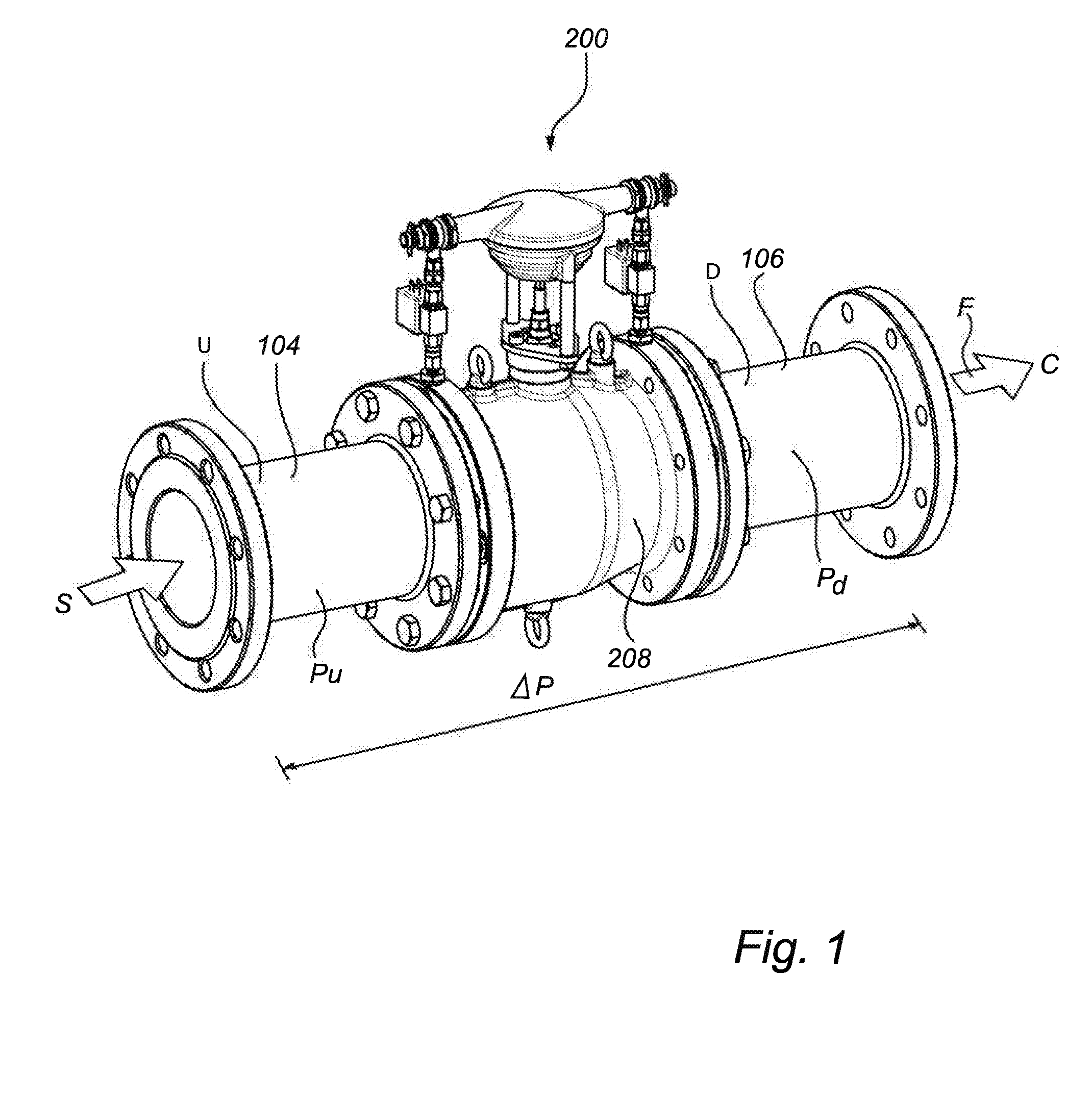 A valve and a method of controlling a valve in a fluid conduit