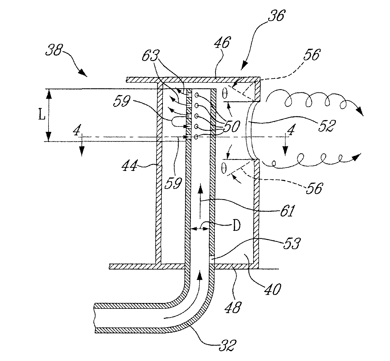 Gas turbine engine breather exhaust oil collector