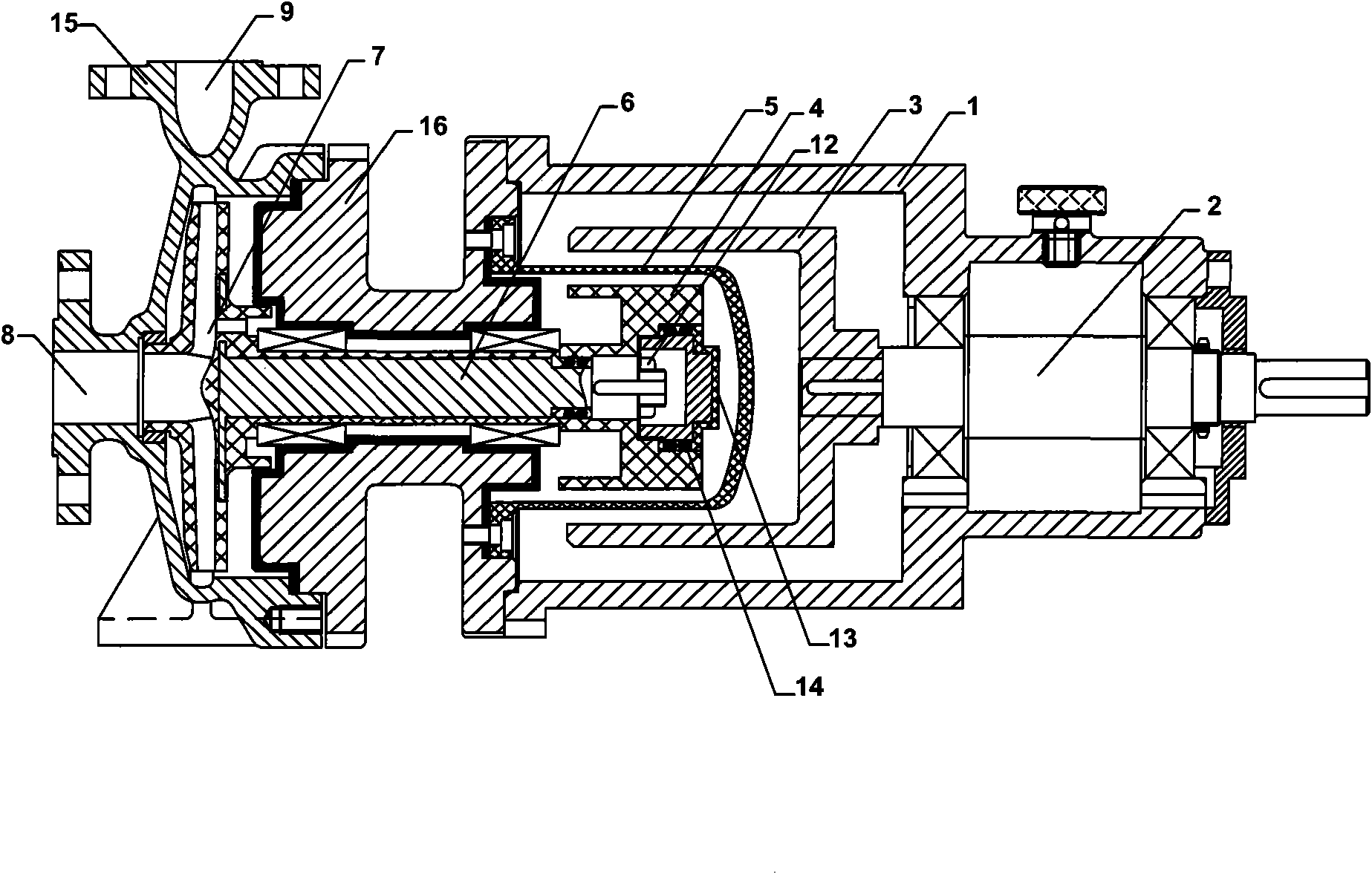 Magnetic drive pump