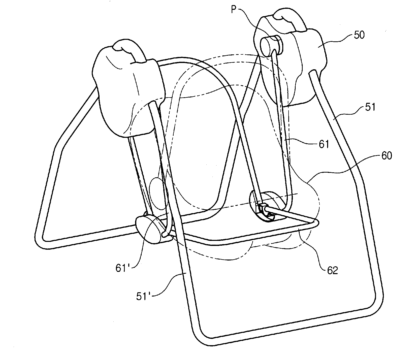 Swing device having circuit for generating repulsive force