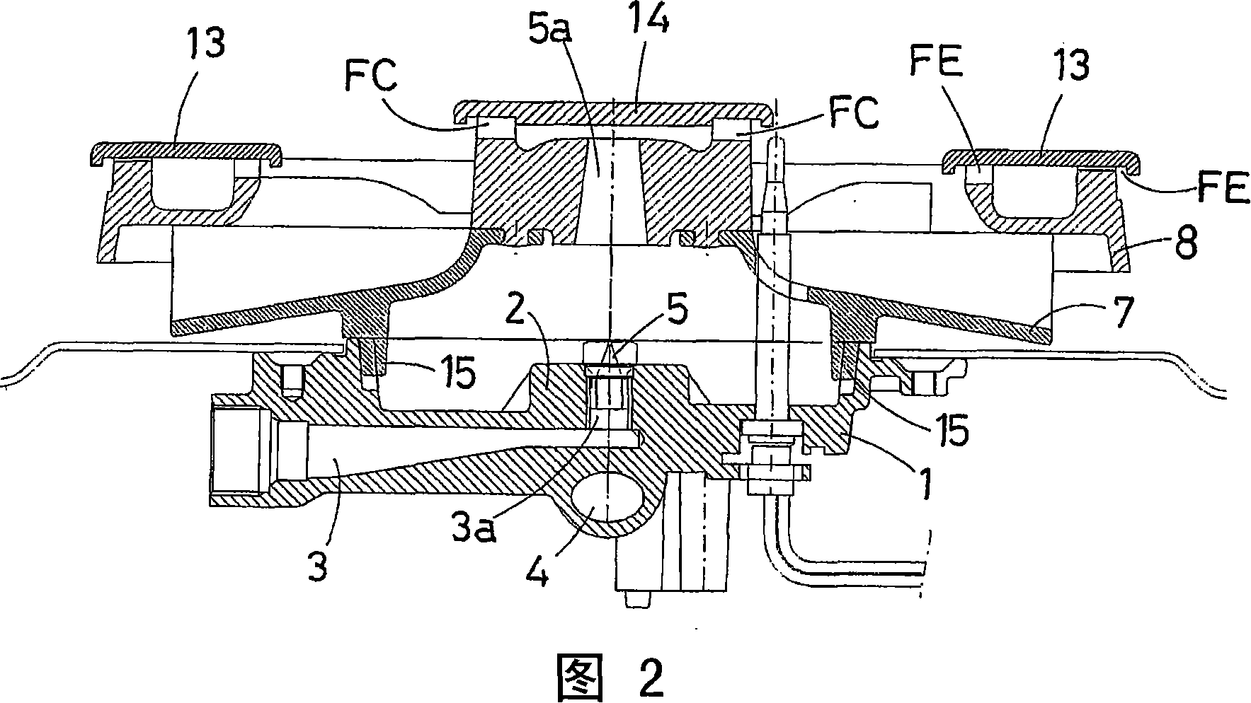 High-power double burner for gas cookers, with multiple concentric flame crowns