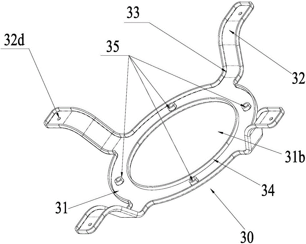 Mounting structure of range hood motor and range hood