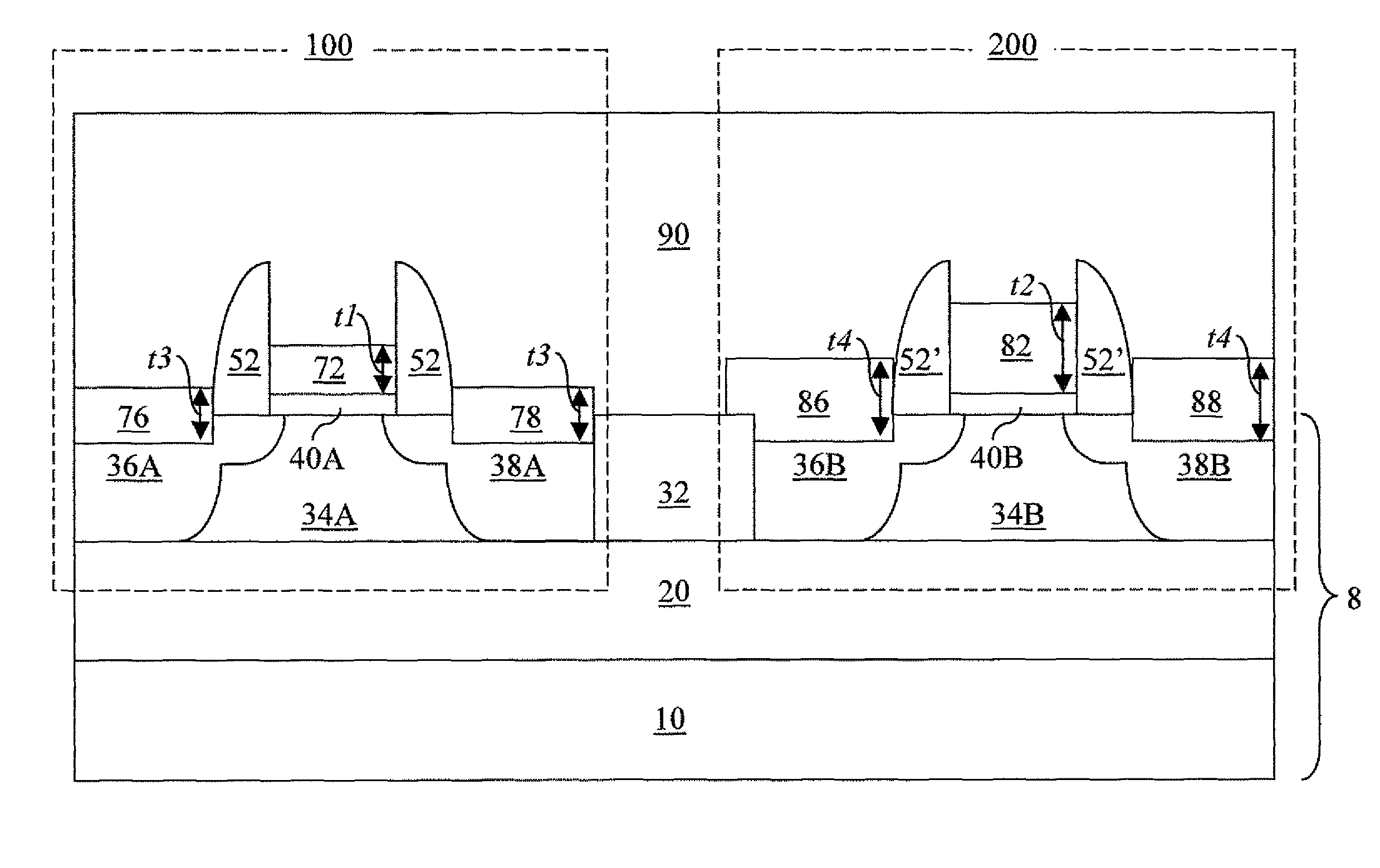 CMOS integration scheme employing a silicide electrode and a silicide-germanide alloy electrode