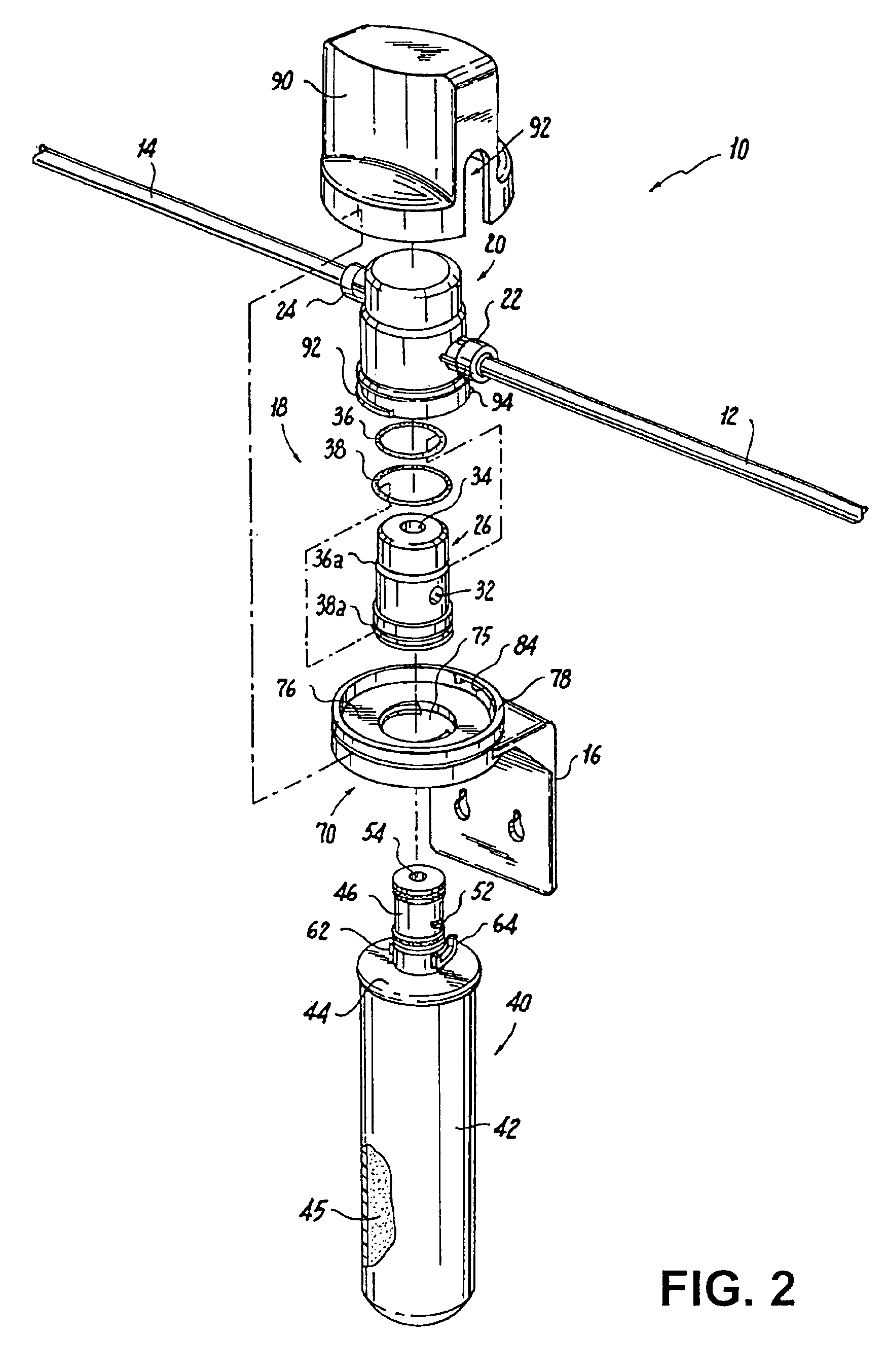 Keyed filter assembly