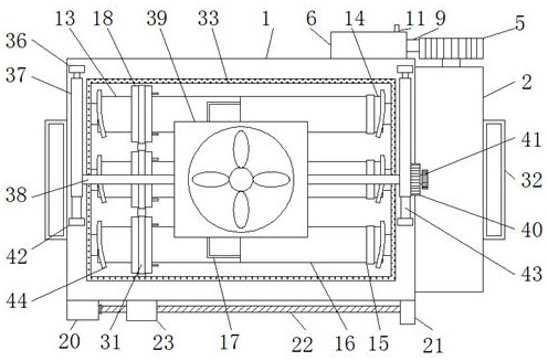 Air deflector for radiator fan