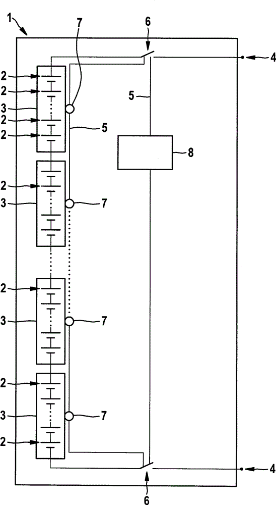 Battery system and method of isolating battery system from electric consumer connected to battery system