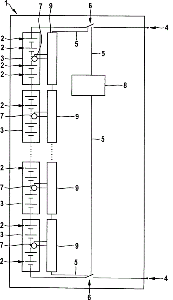 Battery system and method of isolating battery system from electric consumer connected to battery system