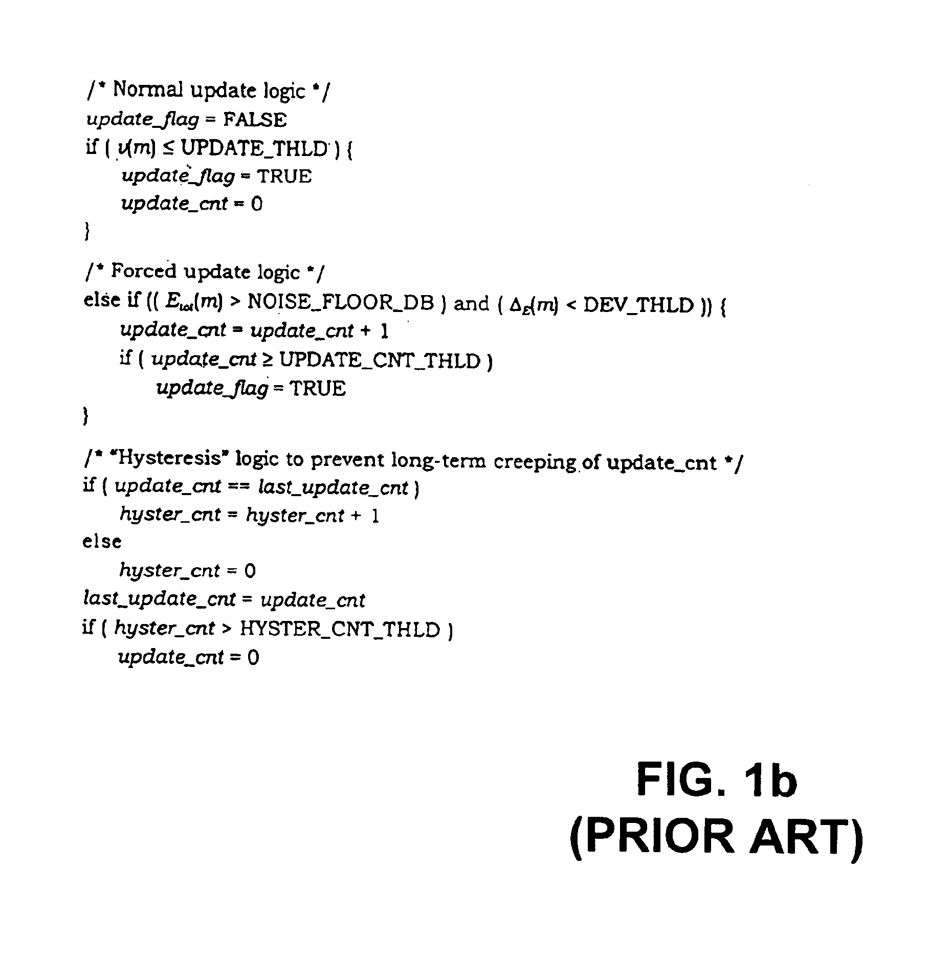 Noise suppression in the frequency domain by adjusting gain according to voicing parameters