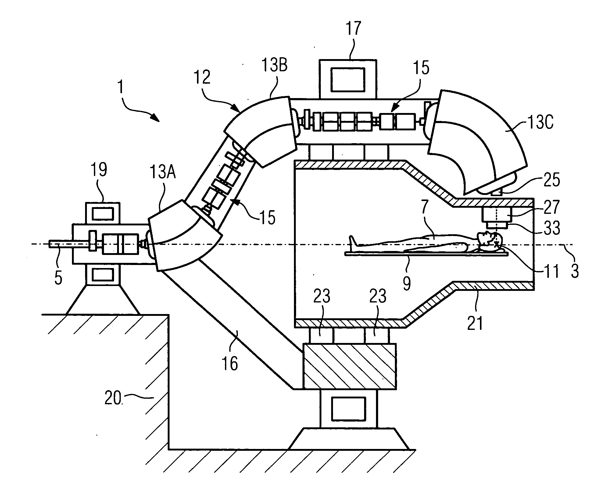 Gantry system for a particle therapy facility