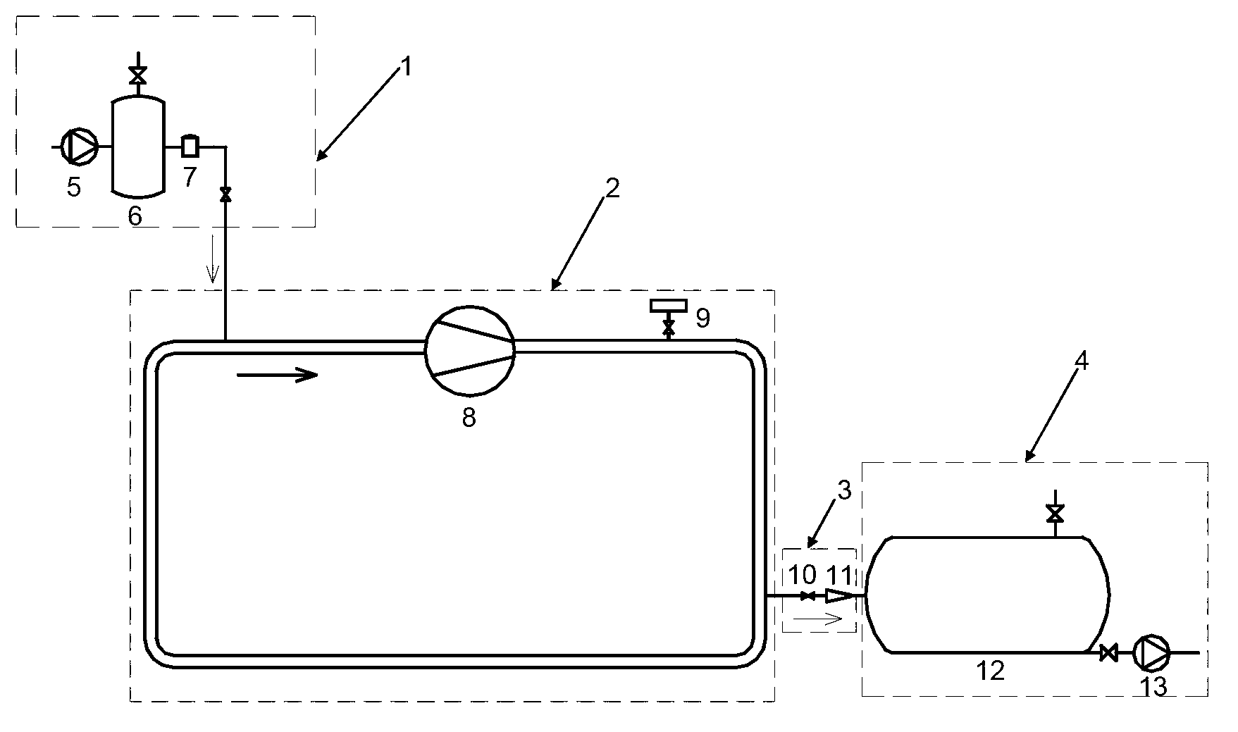 Device for simulating graphite dust emission during break accident of high-temperature reactor and discharge testing method