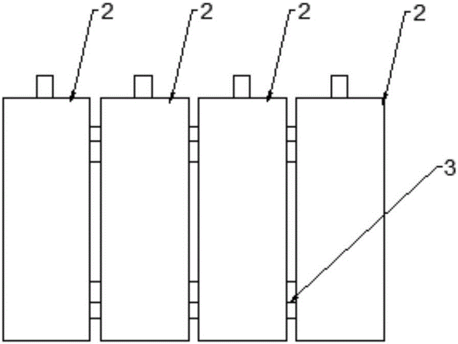 Battery integral temperature regulating system of new energy automobile