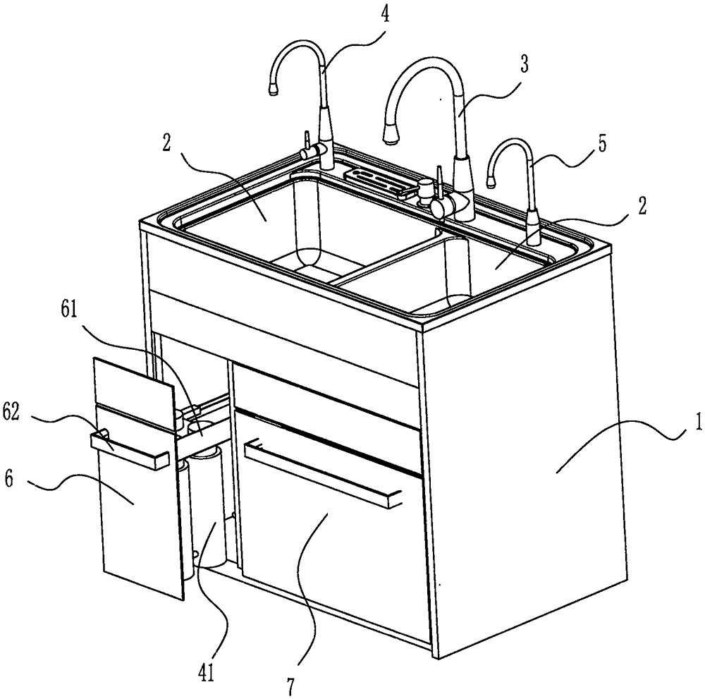 Integrated sink