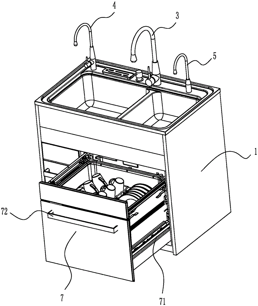 Integrated sink