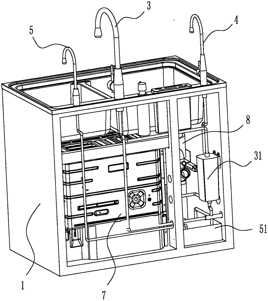 Integrated sink