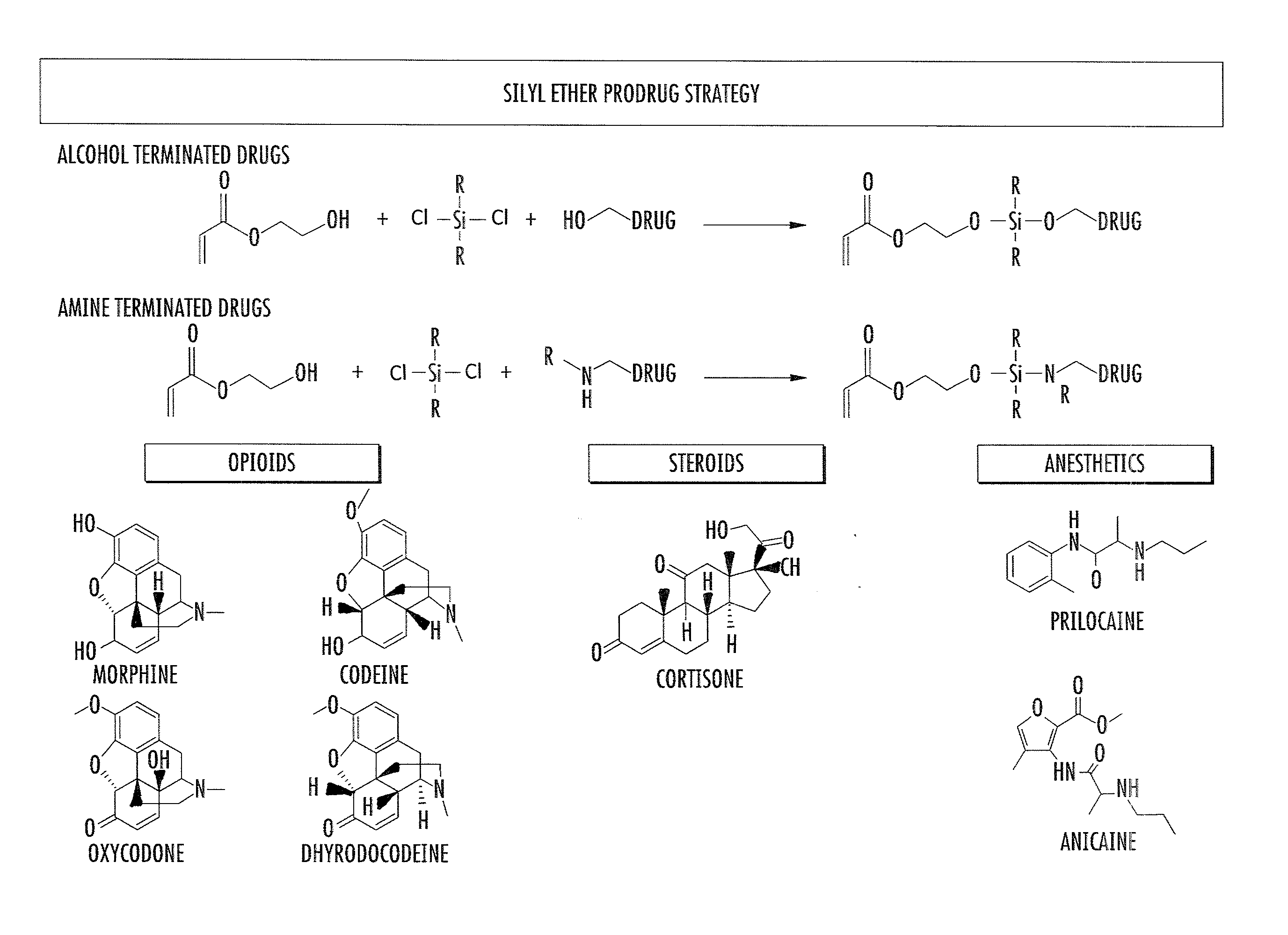 Asymmetric biofunctional silyl monomers and particles thereof as prodrugs and delivery vehicles for pharmaceutical, chemical and biological agents