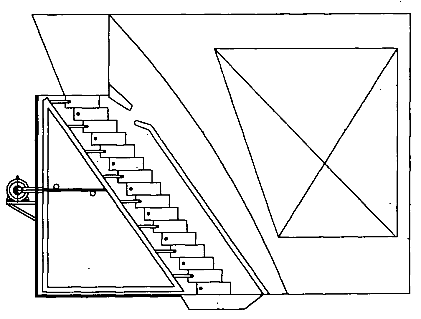 Vertical reciprocating grate