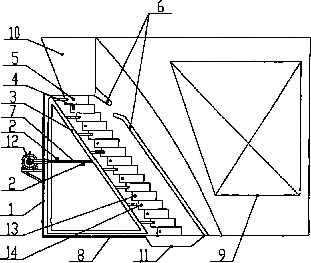 Vertical reciprocating grate