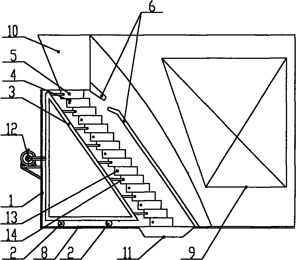 Vertical reciprocating grate