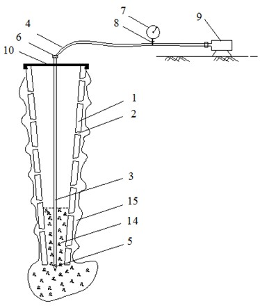 Polymer material grouted wedge precast pile technique