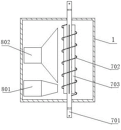 Differential pressing roller type peony seed unshelling and cleaning device