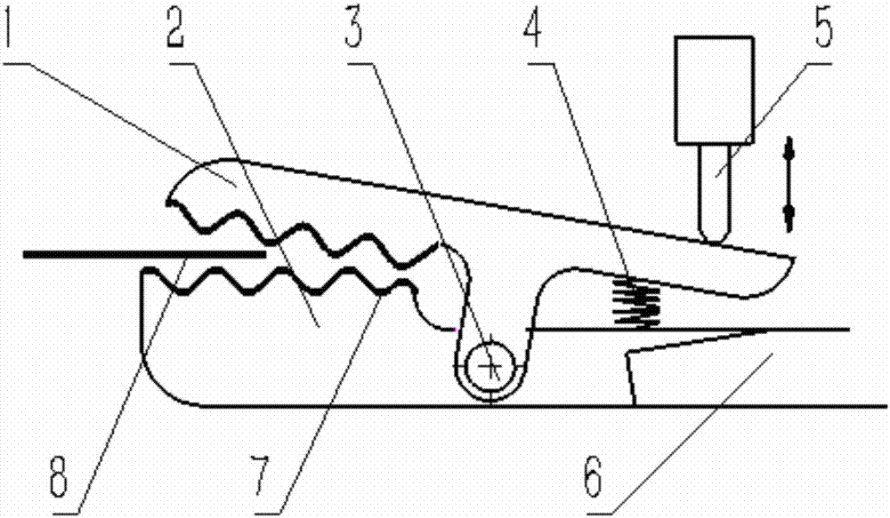 Rapier clamp for weaving carbon fiber expanded flat yarns