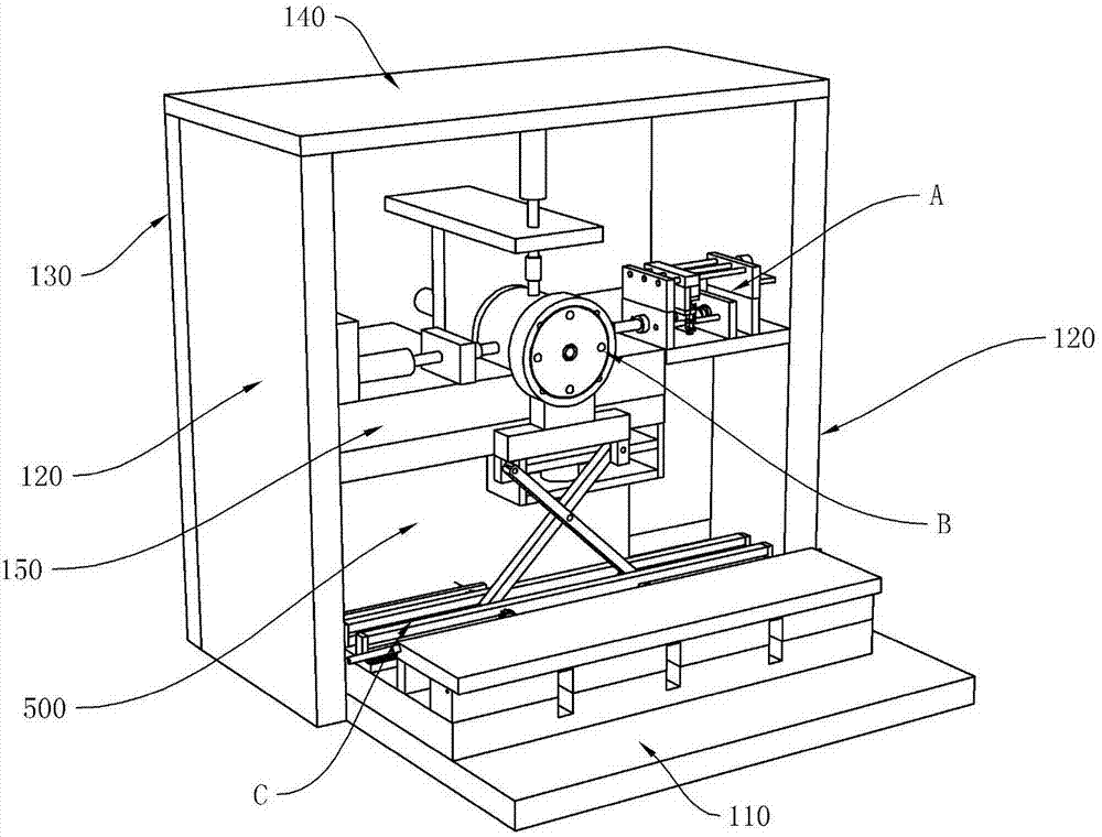 Rock relaxation test mechanism and test apparatus of same