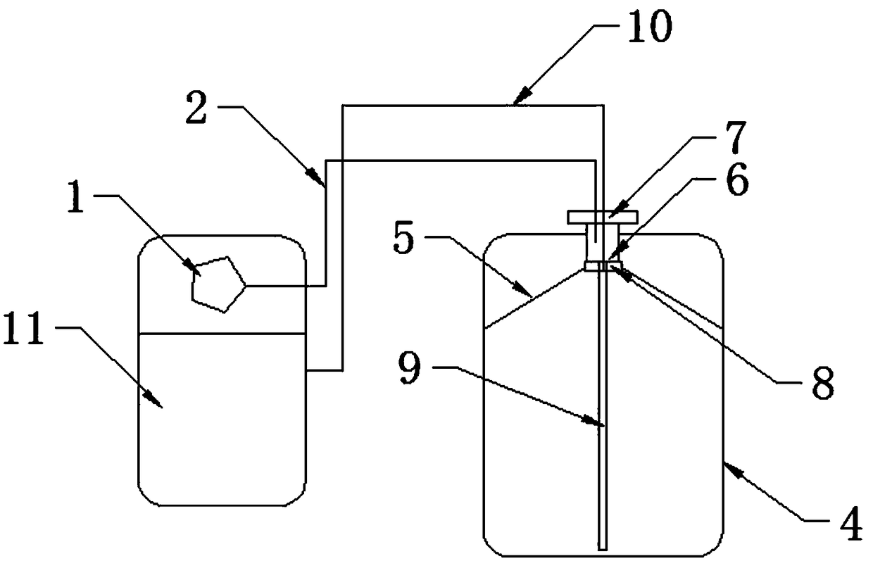 Air extrusion type interlayer beer fresh-keeping barrel