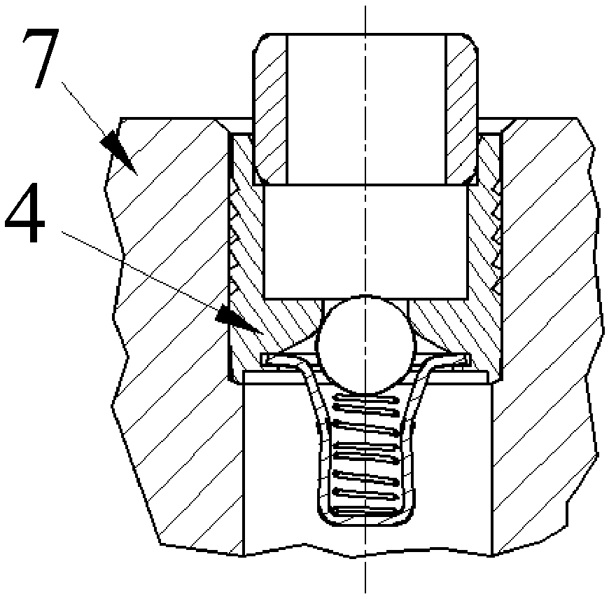 Embedded one-way valve