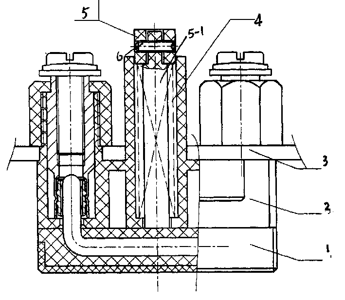 Wire spring electric connector