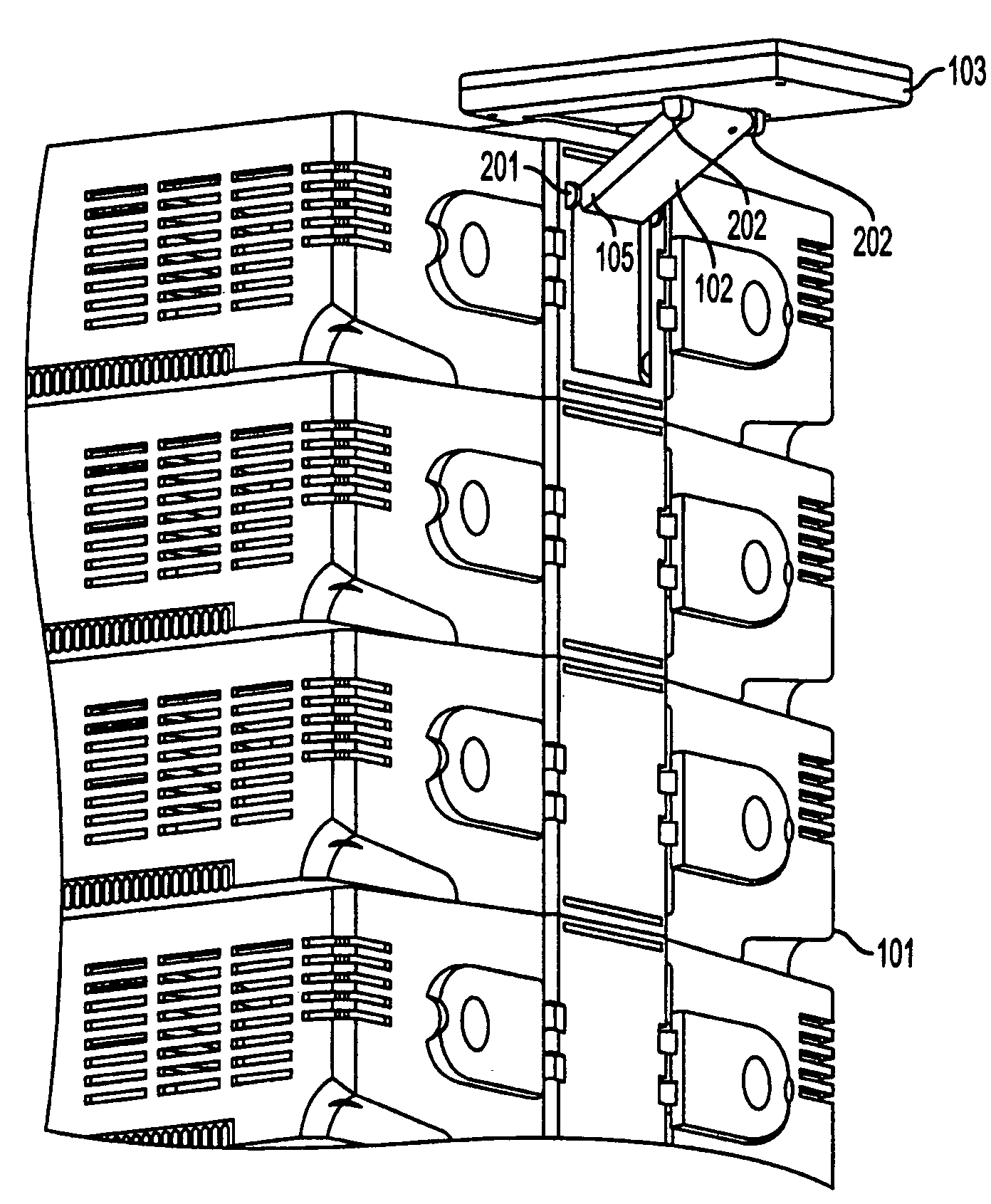 Incremental locking hinge assembly