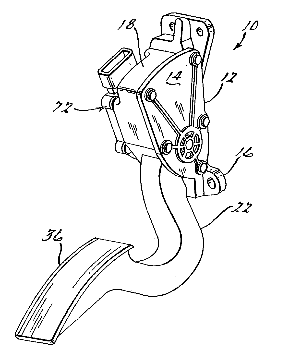 Electronic throttle control with hysteresis device